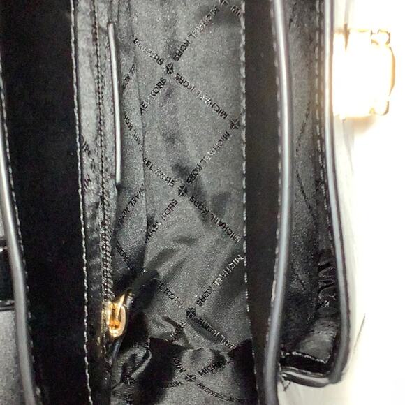 NWT Black Michael Kors Manhattan Medium Women's Satchel School - Picture 6 of 7